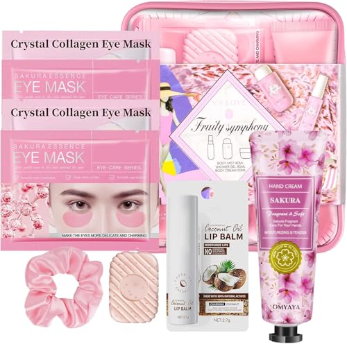 Gifts for Women Skin Care Set 11 Pcs Skincare Kit For Women Gift Complete Travel -Size Spa Kit Skincare Gift Set Teens Birthday Galentines Day Party Favors Valentines Mothers Day Gift