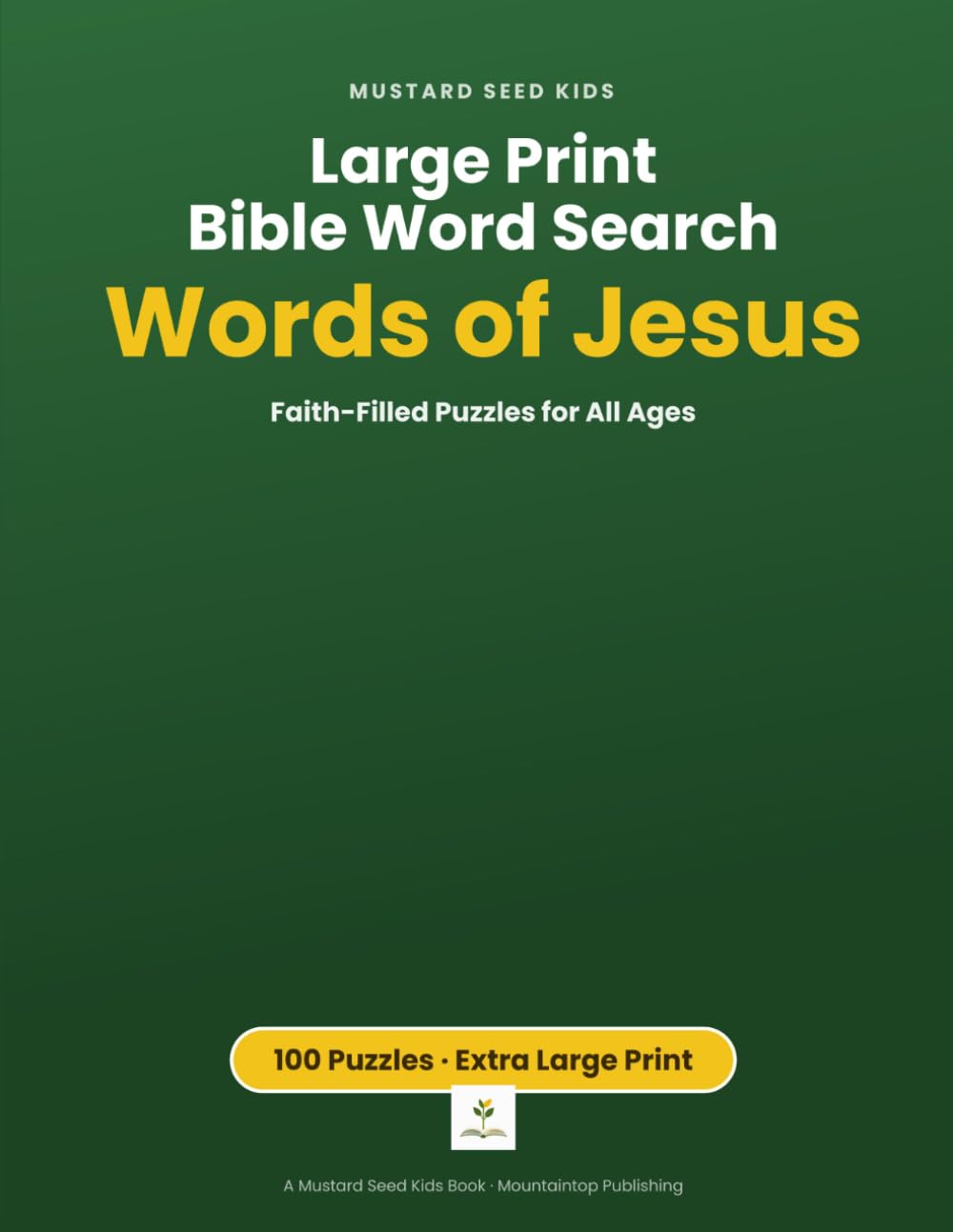 Large Print Bible Word Search: Words of Jesus — Faith-Filled Puzzles for All Ages