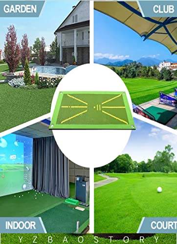 Golf Mat That Shows Swing Path, Path Feedback Golf Hitting Mat, Golf Training Mat For Swing Detection Batting, Premium Golf Practice Mat Golf Training Aid Equipment For Outdoor/Indoor(Green) #TOP5