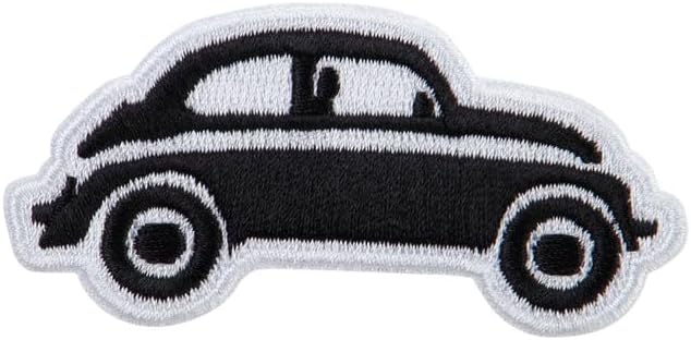 Classic Bug Car Symbol Iron on Patch - Bug Car OSFM
