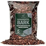 60L Ornamental Bark Decorative & Landscape Wood Chip Garden Bark Spruce Wood Chippings For Top Dressing & Landscaping (1 Bag (60 Litre))