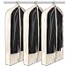 LUXEHOME Reusable Folding Garment Bags for Suits, Cloth, Protects Storage Home Decor, Set of 3