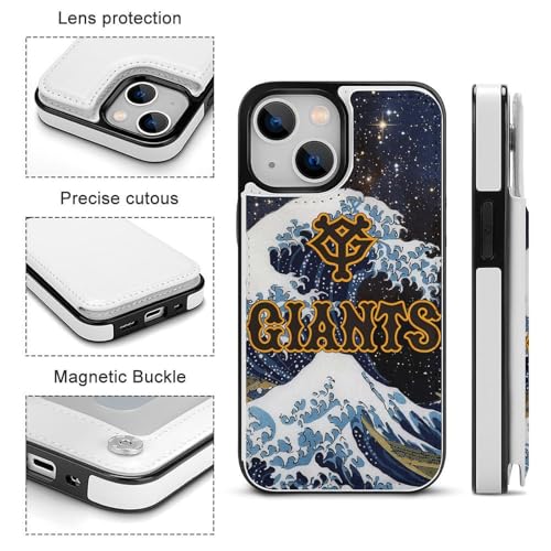 iPhone15 Plus用ケース 手帳型 読売ジャイアンツ 【全機種対応】 アイフォン15 Plus用ケース スマホケース 財布型 PUレザー おしゃれ 背面カード収納 スタンド機能 携帯カバー 耐衝撃
