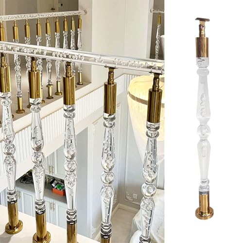 Barreaux d'escalier pour intérieur et extérieur, balustrade de terrasse acrylique et inox