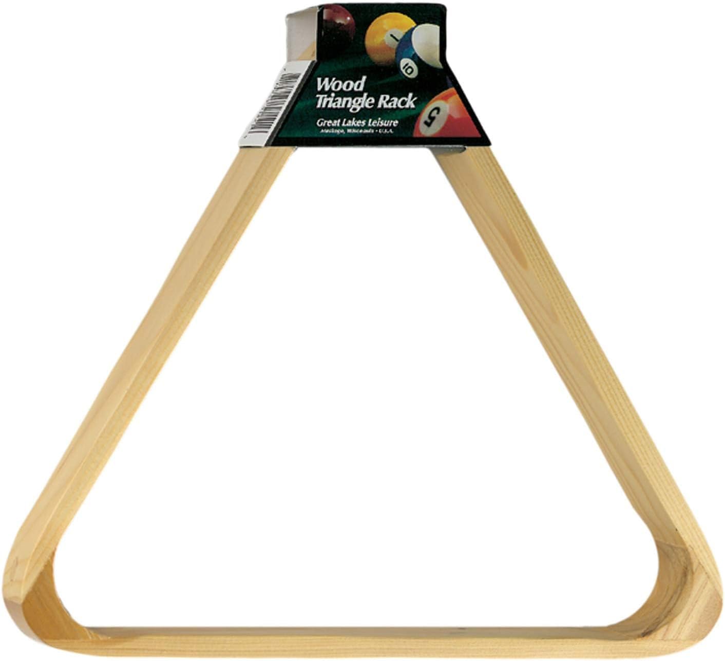 Viper Billiard/Pool Table Accessory: 8-Ball Rack, Hardwood Triangle, Holds Standard 2-1/4" Sized Balls