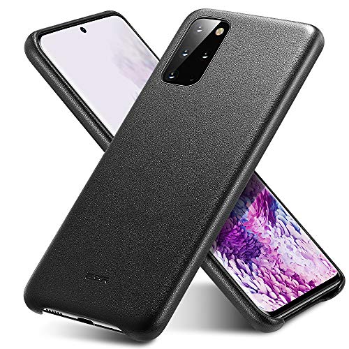 ESR capa de couro vegano compatível com Galaxy S20 Plus – capa de celular fina de couro sintético [s