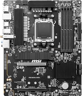MSI PRO B650-S WiFi ProSeries Motherboard (Supports AMD Ryzen 7000 Series Processors, AM5, DDR5, PCIe 4.0, M.2 Slots, SATA 6Gb/s, USB 3.2 Gen 2, HDMI/DP, Wi-Fi 6E, 2.5Gbps LAN, ATX)