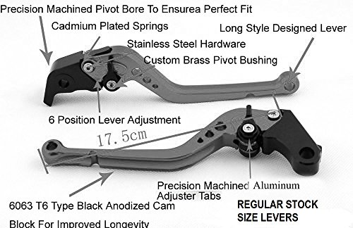Image of OLGA Apache RTR 160 180 200 Adjustable Brake Clutch Lever (Black)