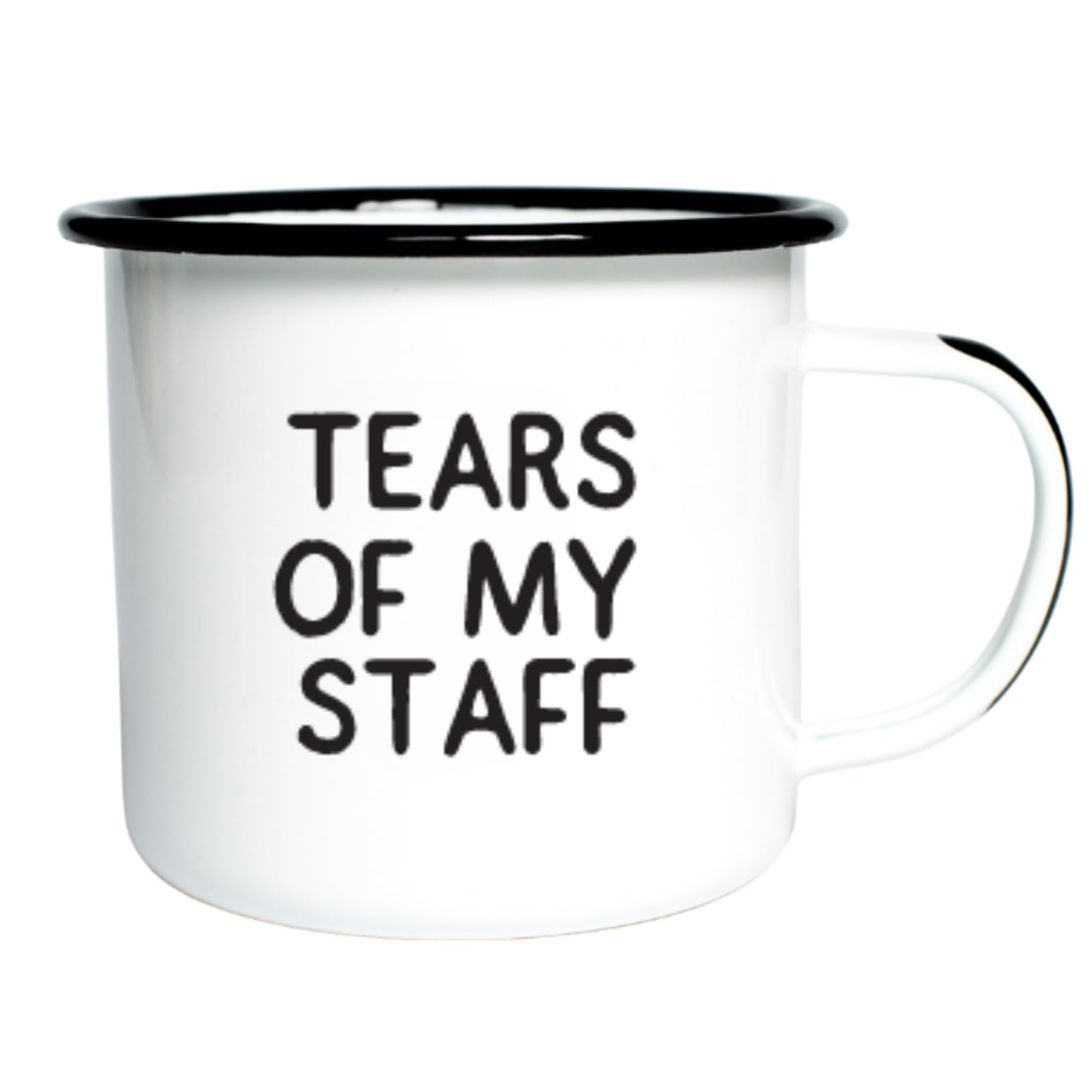 Swag BreweryTEARS OF MY STAFF | Enamel Coffee Mug | Perfect for Sarcastic Men, Women, Fathers, Boyfriends, Sons, Military, and Coworkers | Cool Birthday, Valentines, Christmas, and Boss's Day Gift