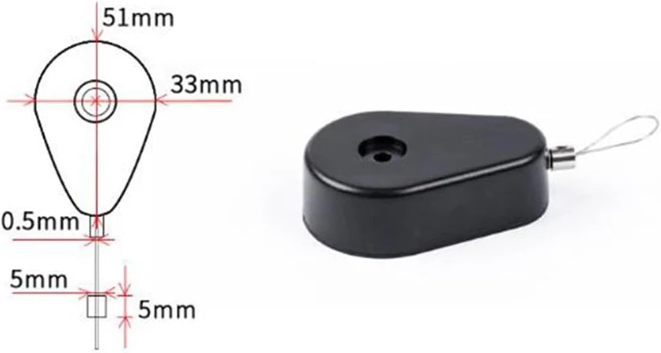 Multifunctional Door Closer Anti Theft Retractable Cable Pull Box 1pcs(DVPEN01-SL)