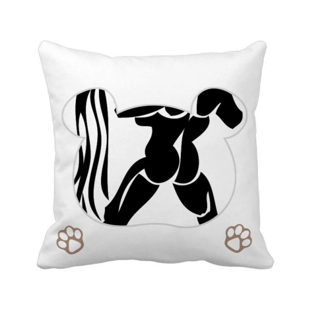 Housse de coussin carrée constellation zodiaque 45x45 cm en coton