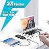Magnetic Portable Charger Power Bank 10800mAh,Slim Wireless Portable Charger with LCD Display,PD Fast Charging USB-C Battery Pack Compatible with Magsafe, iPhone 15/15 Pro/15 Pro Max/14/13- Dark Blue