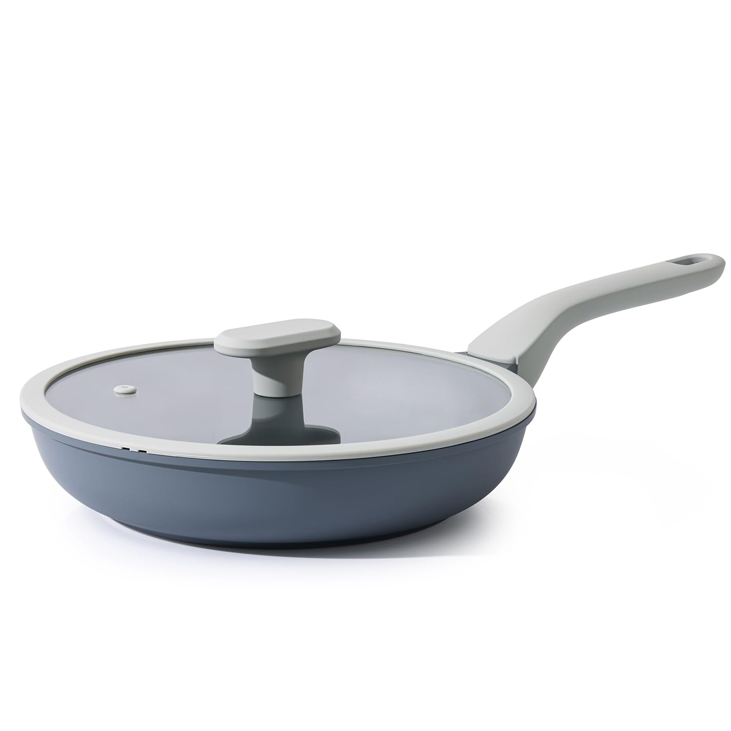PRICUSIS Nonstick Ceramic Frying Pan with Lid Non Toxic Skillet Healthy Egg Pan Nonstick Omelet Pan Chefs Pan