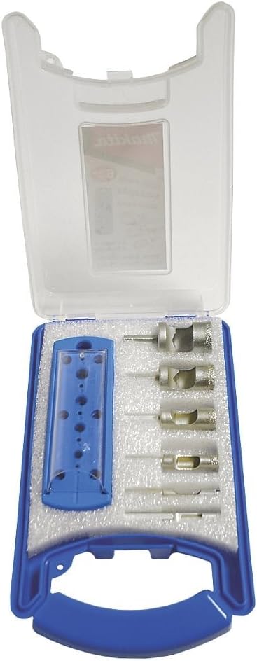 Makita P-83646 Diamond Hole Saw Kit, Blue/White, Set of 8 Pieces