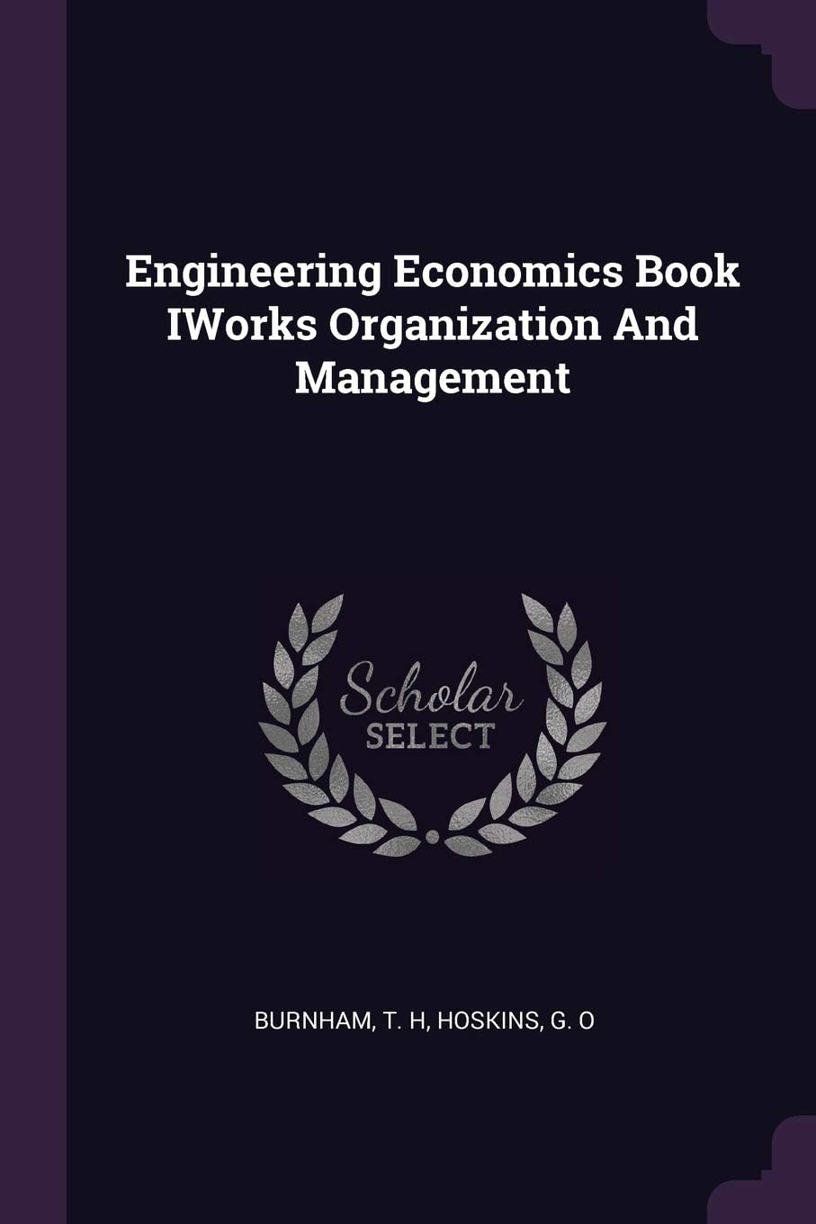 Engineering Economics Book IWorks Organization And