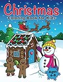 Christmas Coloring Book for Kids: Xmas Holiday Designs to Color for Children Ages 4 - 8 (Colouring Books for Kids)
