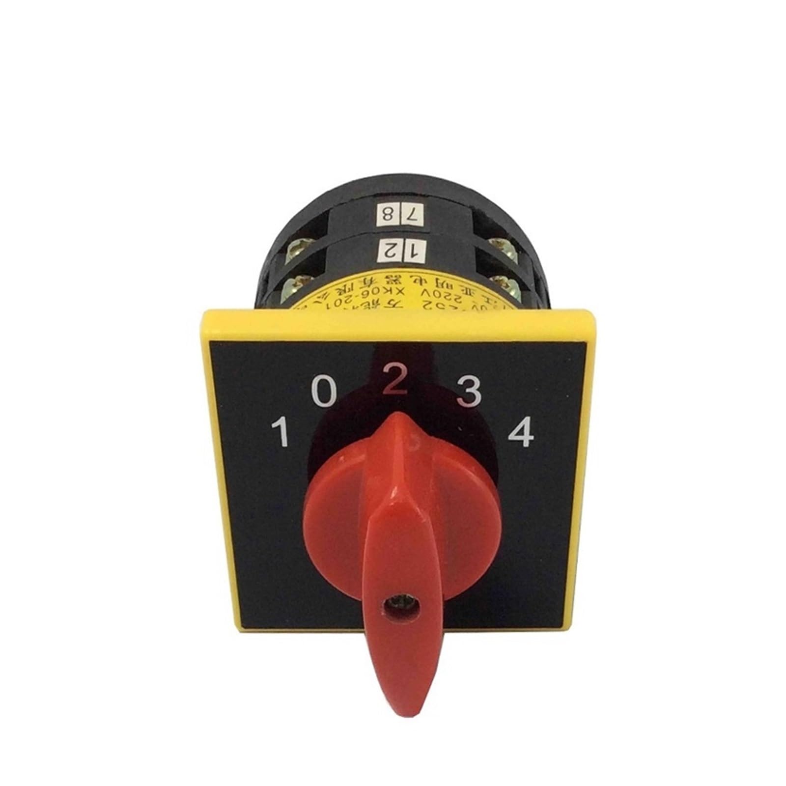 JGNAYRKJQI Cam Rotary Switch 5 Positions LW6-2/D25Z Changeover Universal Selector 5A Two Pole Sliver Contact 12 Screws