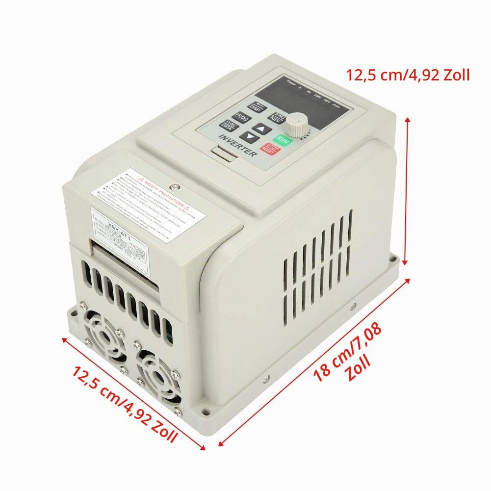 Jadeshay VFD Frequenzumrichter 2,2kW 220V 1 phasen Eingang 3 phasen Ausgang Frequenzumrichter Drehzahlregler 220v Motor VFD Wechselrichter