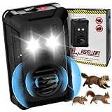 Scaccia Martore Auto Ultrasuoni, Repellente Motore con LED Lampeggiante