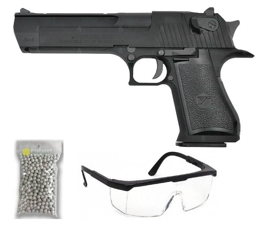 Saigo Defense Pistolet à Billes Airsoft 1911 SG00060-Modèle à Ressort-rechargement Manuel/Coup par Coup-Couleur : Noir-matière:Plastique Haute résiPuissance 0.3 Joule 225 mm