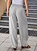 EVALESS Womens Harem Pants with Pockets Trendy Fashion 2025 Spring Summer High Waisted Flowy Pants for Women Boho Grey Medium