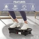 CrazyFit Vibration Plate Massager for Weight Loss | Full Body Vibration Machine for Home & Gym | 99 Speed Levels, 5 Program Modes, Remote Control & Resistance Bands gallery image