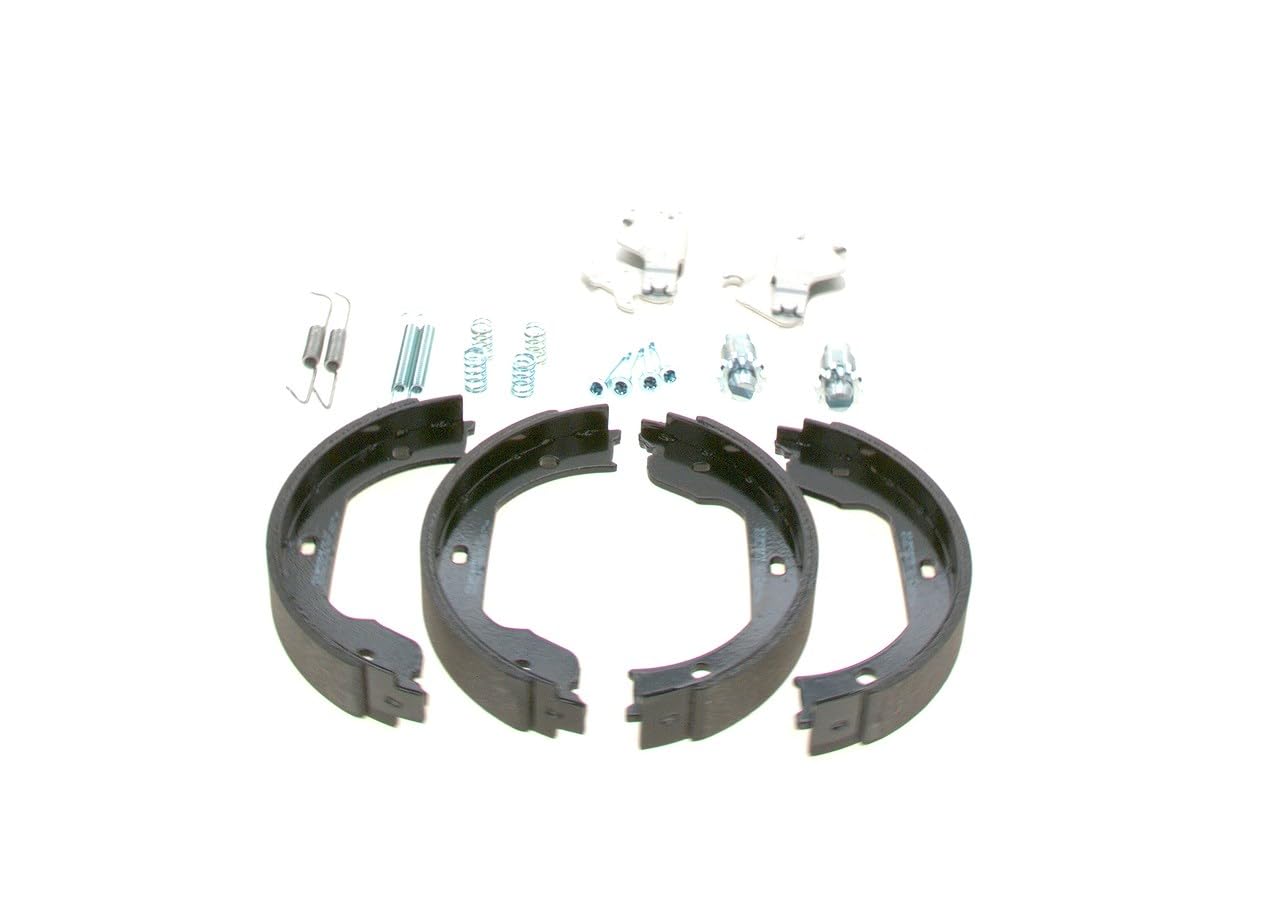 BOSCH Kit ganasce, Freno stazionamento 0204113805 Compatibile con: ALPINA B7, BMW 3 Cabriolet, 3 Coupe, 5, 5, 5 Gran Turismo, 5 Touring, 6, 6 Cabriolet, 7, 7, X3, X5, X5, X5, X6, X6, Z4 Coupe