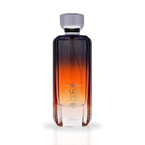 Miniatura 2 de RASASI Yumn Eau De Parfum Spray 100ML (3.38 oz) Perfume árabe cálido picante y refrescante para hombre, de larga duración, aroma lujoso