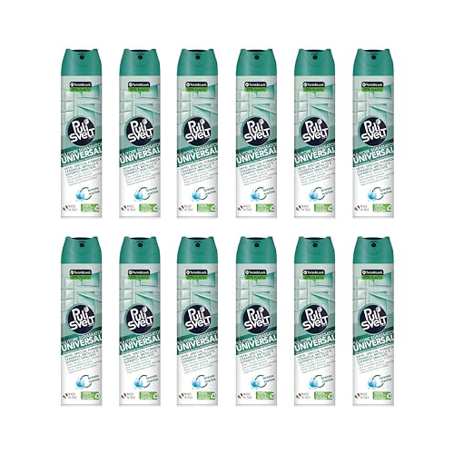 PULISVELT | Pulitore Sgrassatore Universale, Adatto a Tutte le Superfici Dure, della Casa, 300 ml, Confezione da 12 Pezzi