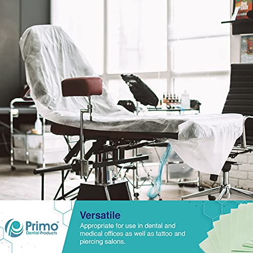 Primo Dental Products Dental Bibs - Disposable Bibs For Adults - 3 Ply Patient Bib For Use In Tattoo, Medical, Or Dental Offices - Made In The Usa - 13” X 18”, 500 Pieces - Green #TOP5