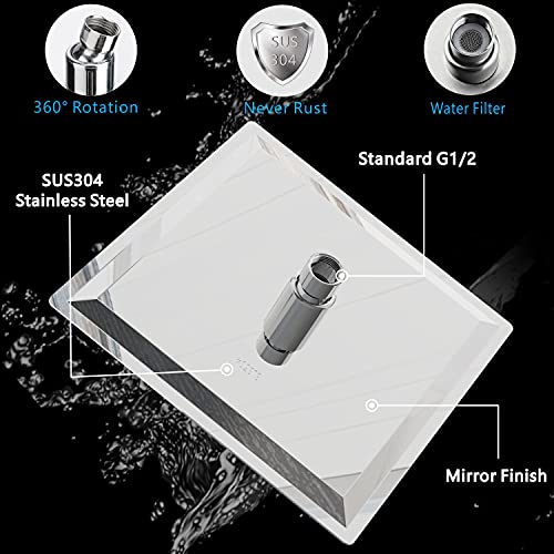 Soffione per Doccia da 25cm, Markcco Testa Doccia