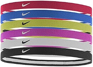 Nike Swoosh Sport Headbands 6pk, Assorted Colors, One Size