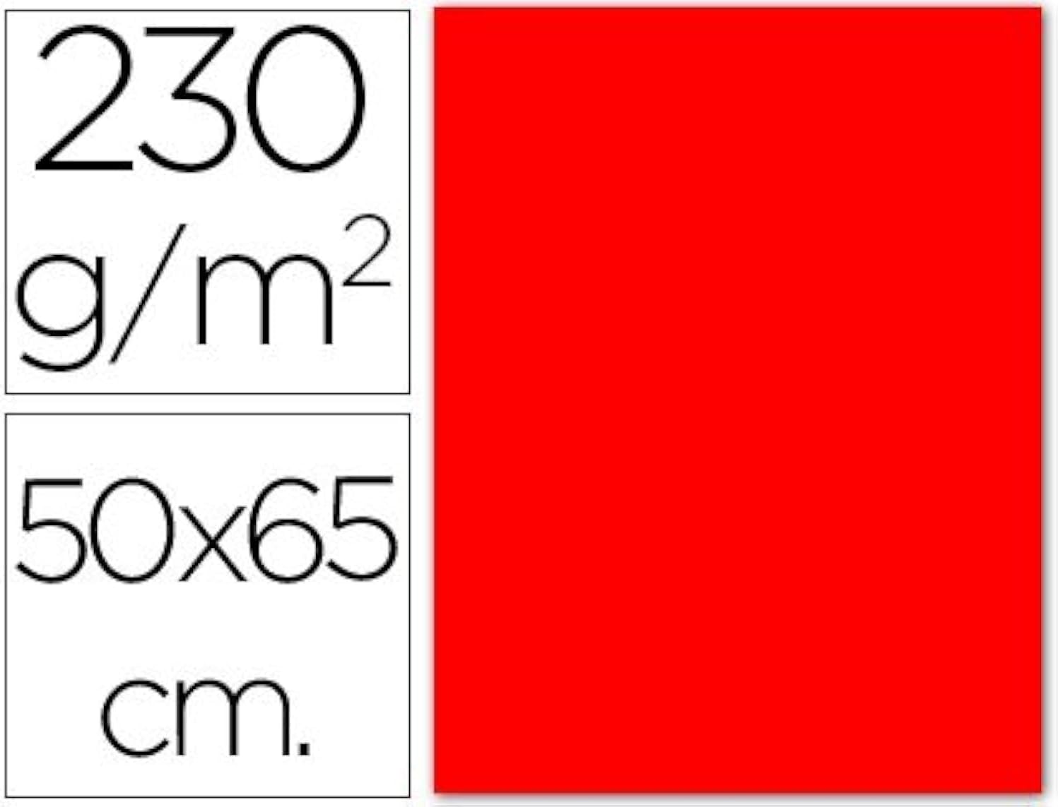 Sadipal Fluorescent Cardboard Sheet 250Gm 10Sheets Red,Ideal for parties, celebrations, costumes, gifts, decorations.