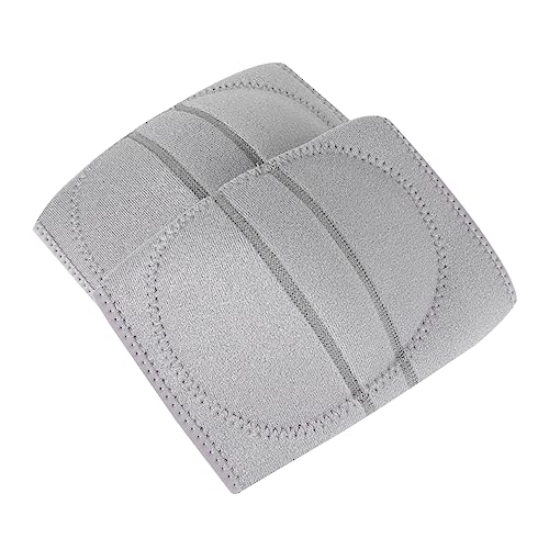 NOLITOY Djustable Size Sponge Knee Pad Non-slip Design for Sports Yoga Gym Grey