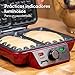Gadgy ® Gofrera Eléctrica Profesional | Recubrimiento Anti Adherente | Tamaño 23x16,8...