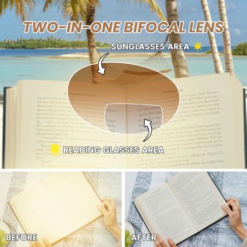 JiSoo Reading Sunglasses 2.0 Bifocal Sunglasses Women - Oval Small Reading Sun Glasses Cute Ladies Prescription Sunglasses 3Pack - Image 2