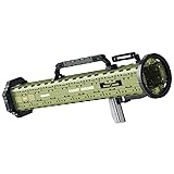 Reobrix 77027 Technik M136-AT4-Granatwerfer Waffen, 1: 1 MOC Klemmbausteine Modellbausatz mit Schußfunktion, Militär Waffen Militärische Baustein,Geschenkidee für Sammler, Kompatibel mit Lego