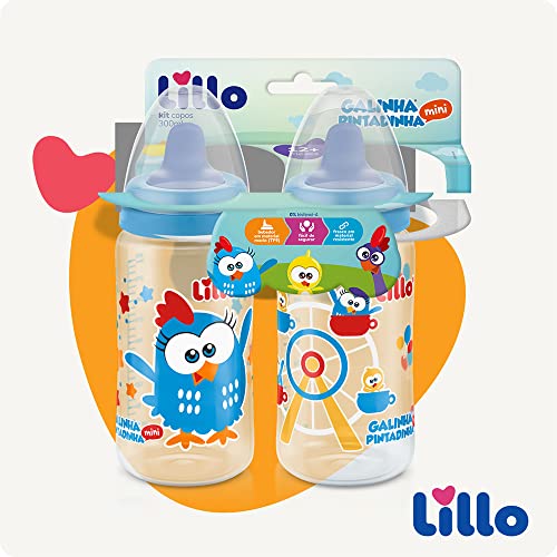Kit com 2 Copos Galinha Pintadinha 300ml Lillo