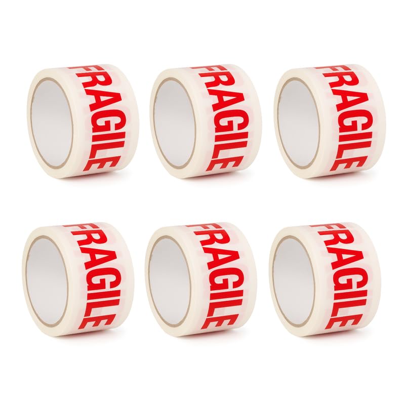 Heavy Duty Fragile Packing Tape - 36 Rolls of 48mm x 66m Strong Packaging Tape - Sticky Parcel Tapes for Boxes, Postage, Moving House - FSC Certified Shipping Tape for Wrapping Cardboard Box and More — image 1