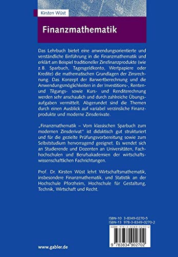 Finanzmathematik: Vom Klassischen Sparbuch Zum