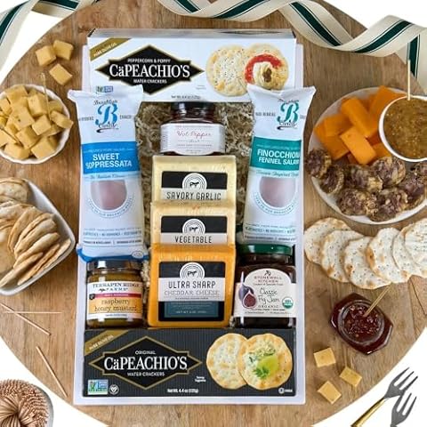 Artisan Meat & Cheese Platter - Charcuterie Gift Tray by GourmetGiftBaskets.com Cover
