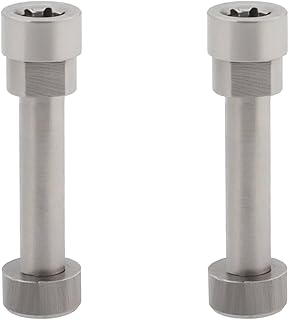 Create idea 2 Pcs Metal Hinge Swivel Screw Compatible with B-ose QuietComfort QC35 Headphone Repair Parts for Ear Cup Rotation Mechanism,Silver