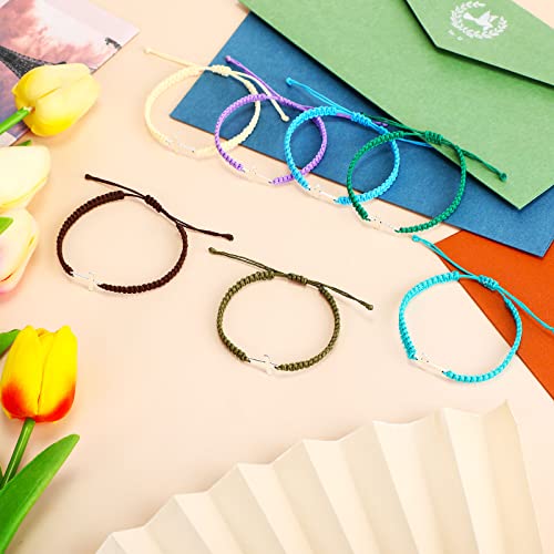 Jadive 12 Pcs Small Cross Cord Bracelet Bulk For Women Men Adjustable Cross String Bracelet Cross Nylon Rope Christian Handmade Braided Bracelet Friendship Gift For Women Girls(Colorful) #TOP4