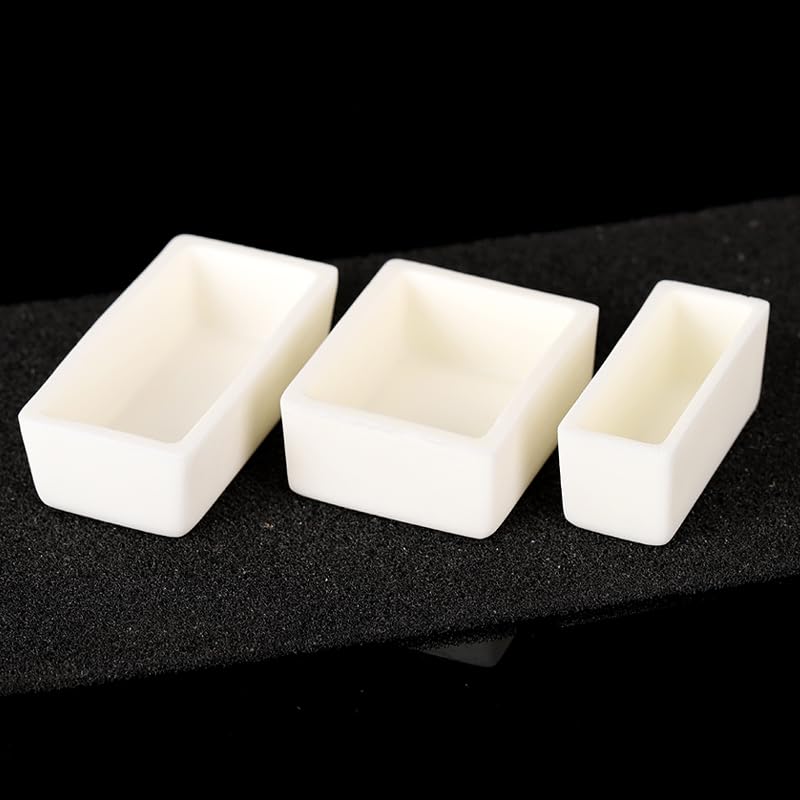 99%アルミナ角型るつぼ（複数仕様）1個(185ml(80x80x40mm))