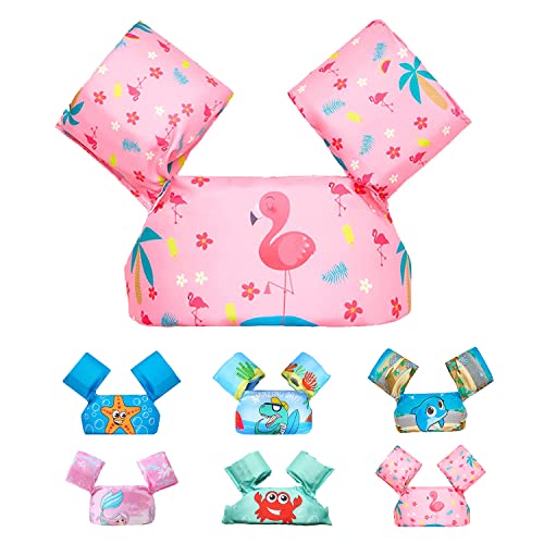 Kids Swim Vest, Toddlers Swimming Vest, Swim Vest for Kids Learn to Swim Float Training Jacket with Adjustable Strap & Secure Buckle, Puddle Pool Beach Swimming Lessons for 30-50lbs Boys Girls Age 2-6