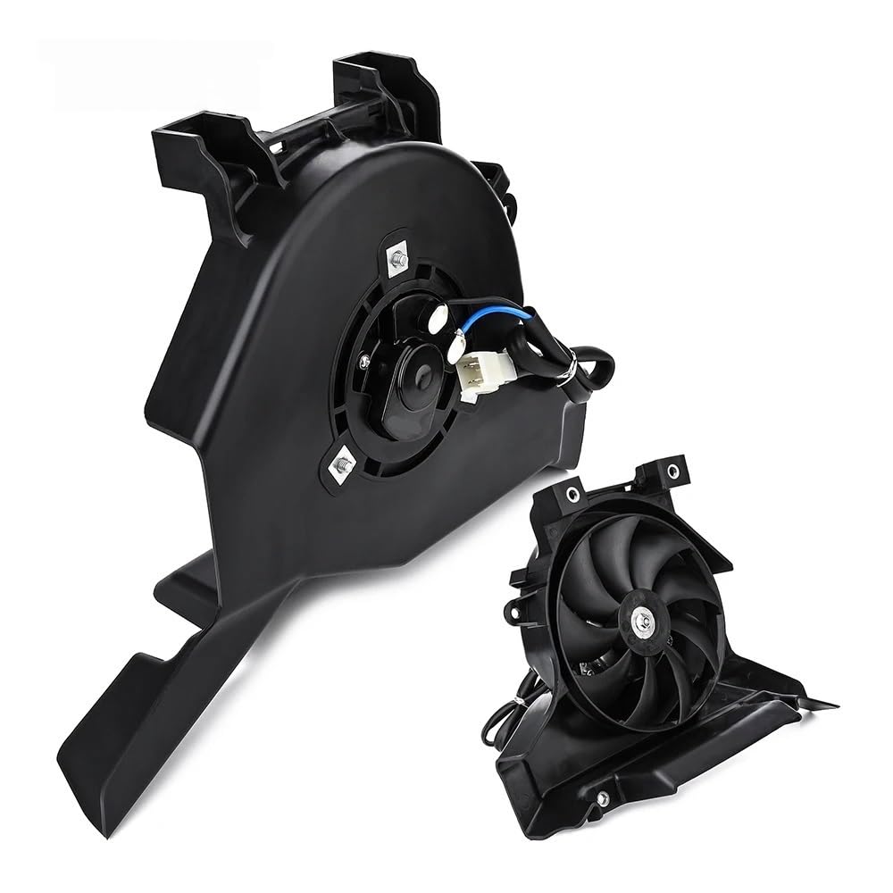 Wentylator chłodnicy Zestaw wentylatora 12V elektryczny wentylator chłodzący do motocykla, czarny, chłodnica oleju, pasuje do Kawasaki Z 400, pasuje do NINJA 400 2018-2023(1 set)
