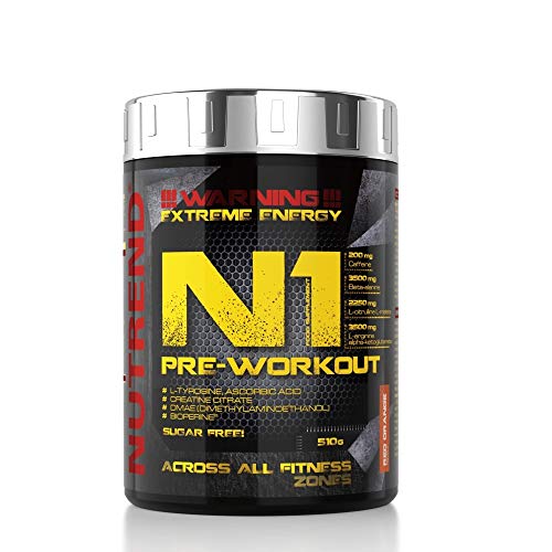 Nutrend N1 510g Blackcurrant Flavour pre-workout, Beta-alanine, AAKG Taurine DMAE