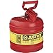 Type l Safety Cans for Flammables - 2g/7.5l safe can red