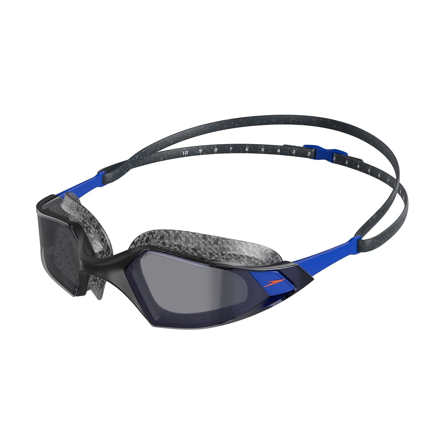 Speedo Unisex Aquapulse Pro Swimming Goggles | Anti-Fog | Anti-Mist | Anti-Leak, Oxid Grey/Blue Flame/Blue Smoke, One Size