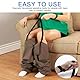 Uoww 2 Stück Anziehhilfe für Hosen Clip and Pull Anziehhilfe Gürtelhilfen Schuh Strümpfe Hosen Verstellbare für ältere Menschen Behinderte Schwangere Frauen Schwarz